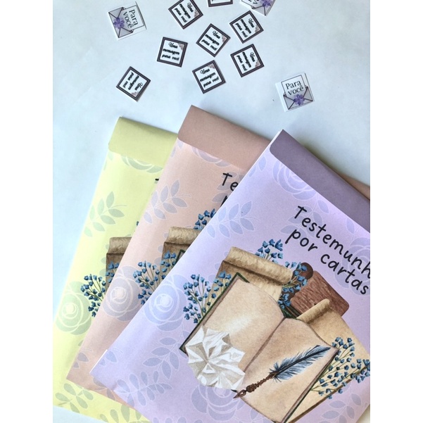 Papel para cartas Jw com adesivos Shopee Brasil