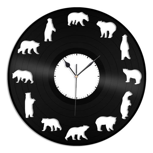 Urso - Relógio Disco De Vinil Decoração