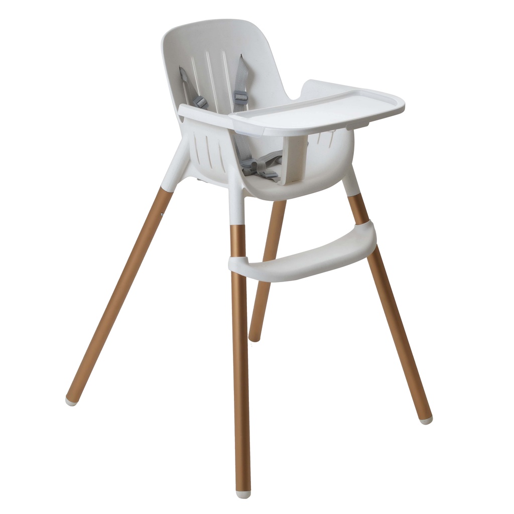 Cadeirinha de Alimentação Burigotto Poke até 15kg Frosty Polar Branco - Mom & Baby