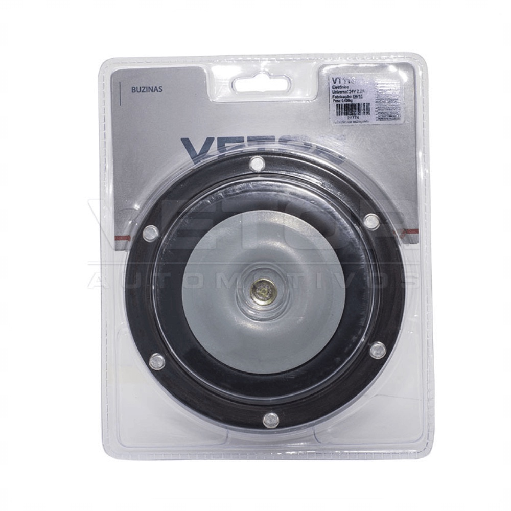 Buzina Bibi Percussão 24v 124mm Caminhão ônibus Empilhadeiras
