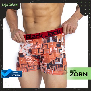 Kit 10 Cuecas Box Boxer Masculina Black Jack Estampadas Microfibra Originais