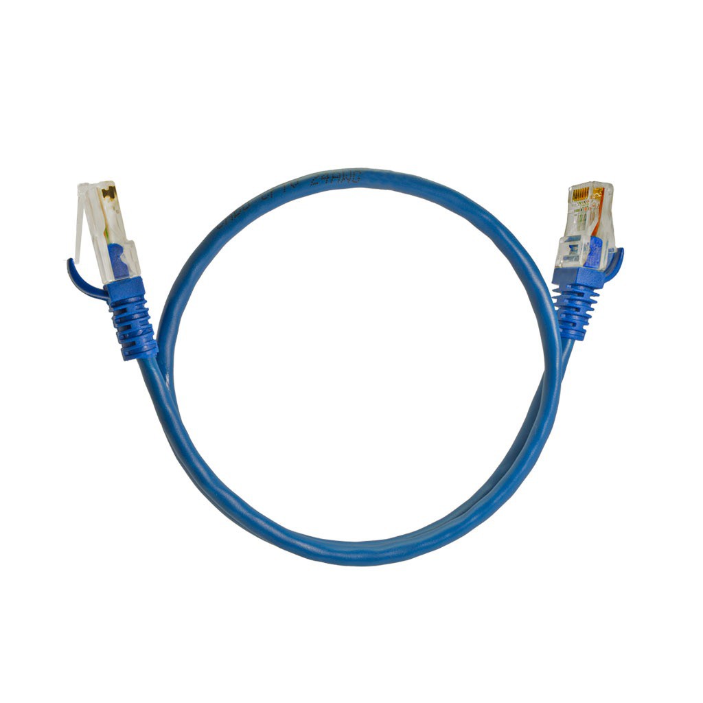 Patch Cord Cat5e 20 Cm Azul Rj45 Com Capa Protetora