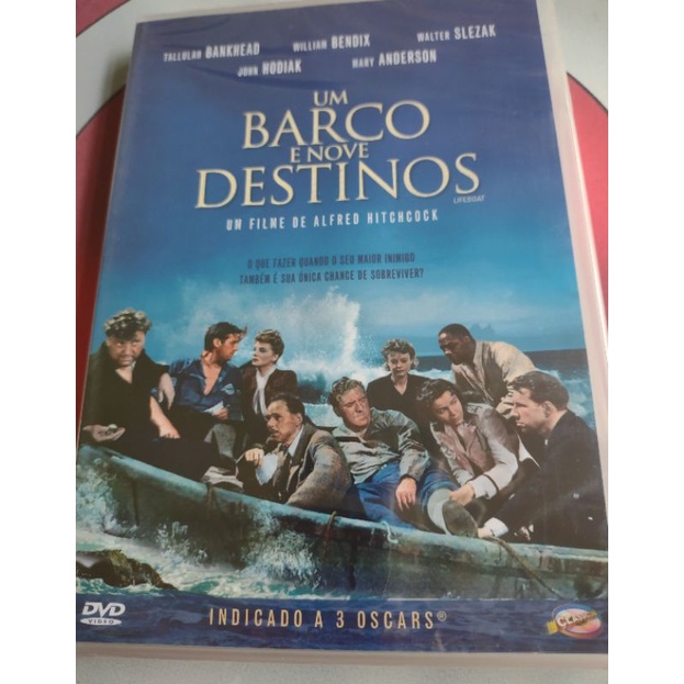 Dvd Um Barco E Nove Destinos, Hitchcock Shopee Brasil