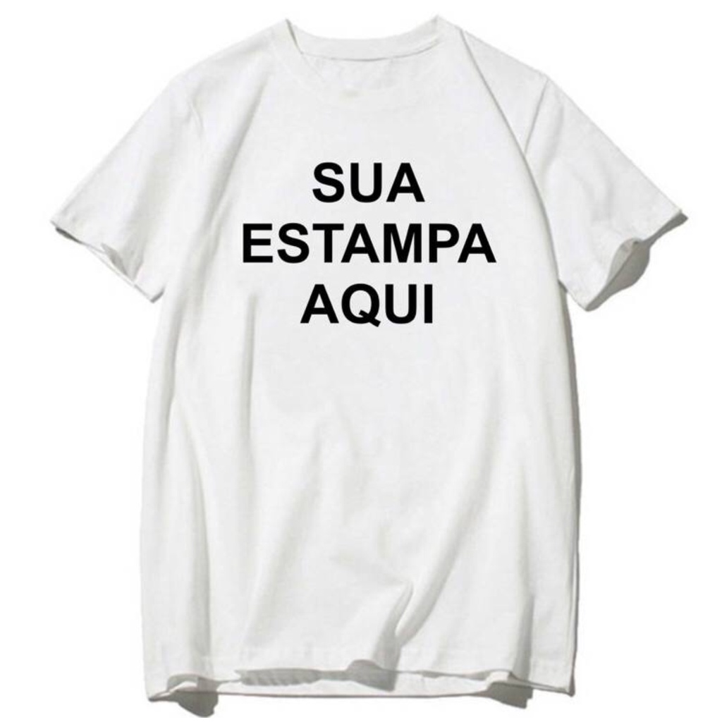 Escolha Sua Estampa Na Camiseta Personalizada EXG Algodão Ou Poliéster Unissex Plus