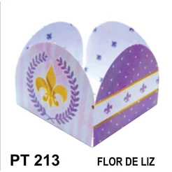 50 forminhas 4 pétalas FLOR DE LIZ para doces, bombom de chocolate brigadeiros festas temáticas festa