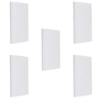 Kit 5 Placas Acabamento 4x2 Cega Branco Decor Schneider