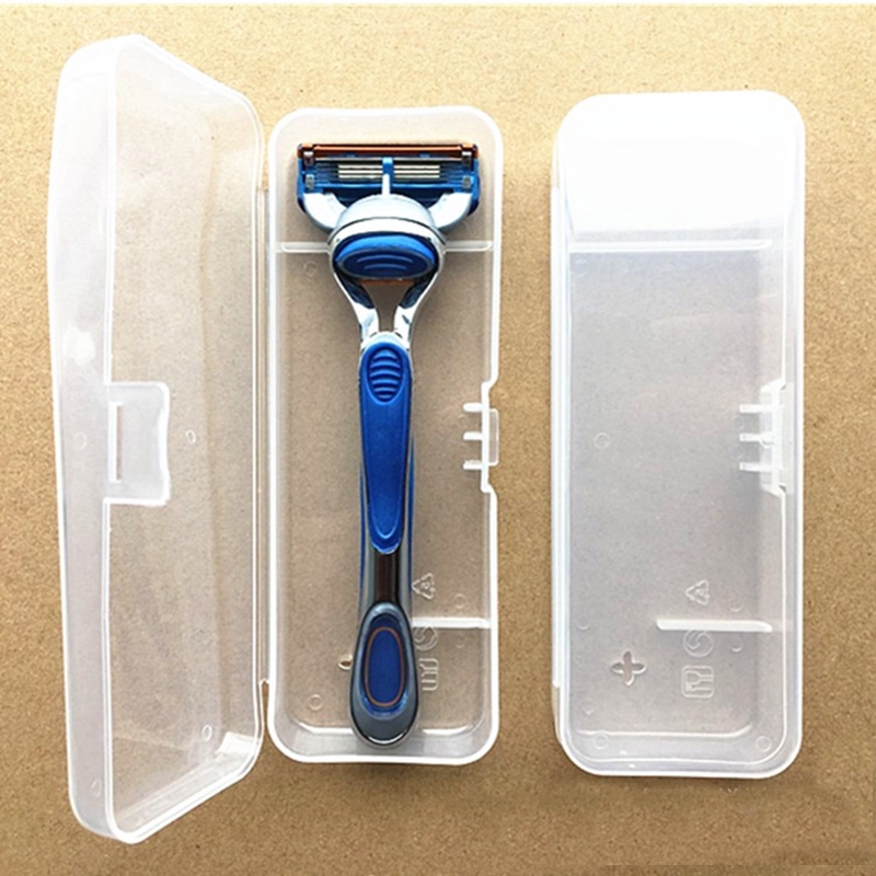 [ Men Universal Shaver Storage Box ] [ Portable Travel Men's Razor   ] [ Transparent Plastic Razor Boxes ] em Oferta na Shopee
