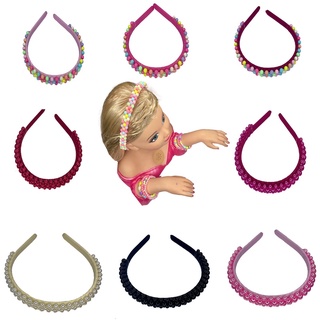 kit 3 tiara arquinho com perola lindas delicada