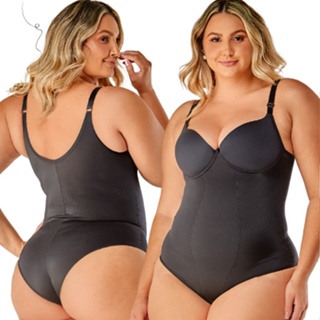 Body Modelador Plus Size Forte Compressão Com Bojo Marca Vi Lingerie 351601 em Oferta na Shopee