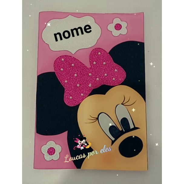 Capa De Caderno Em E V A Minnie Shopee Brasil