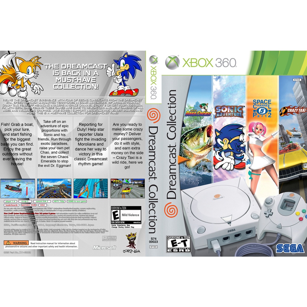 Dreamcast collection P/ XBOX360 (LTU/LT/JTAG/RGH)