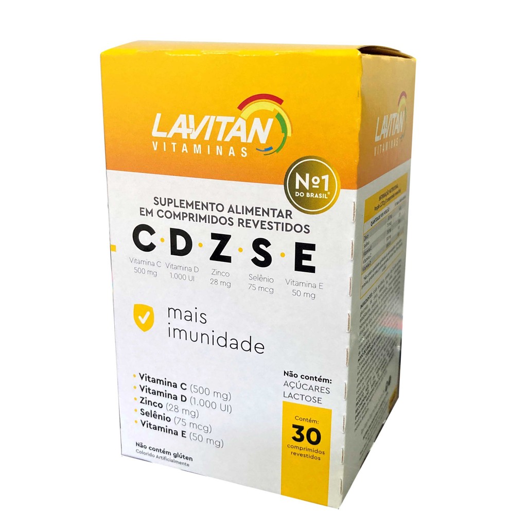 Lavitan Mais Imunidade CDZSE Frasco Com 30 Comprimidos | Shopee Brasil