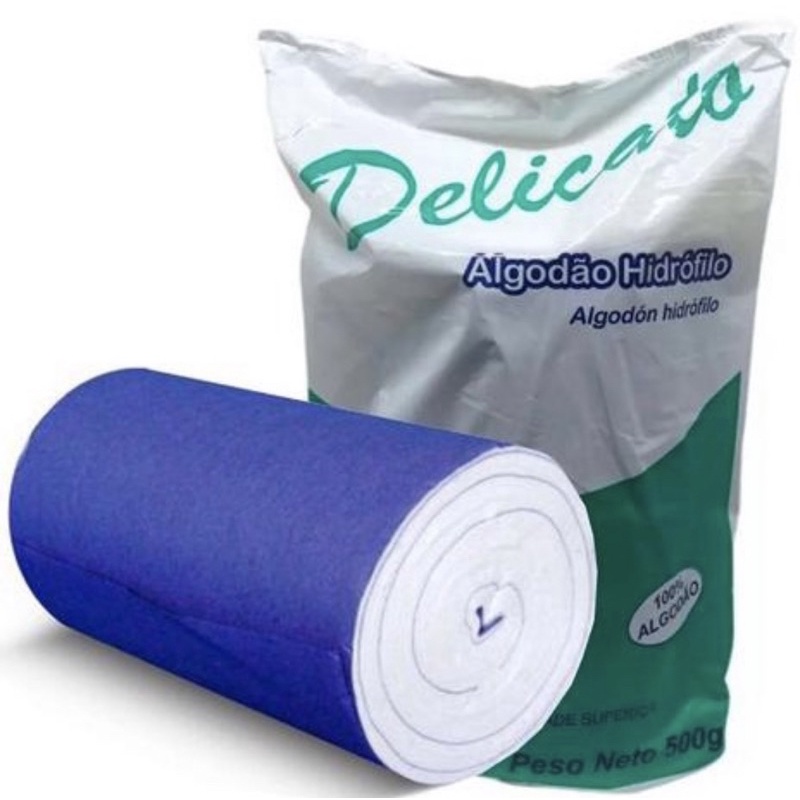Algodão hidrófilo 500g delicato cremer