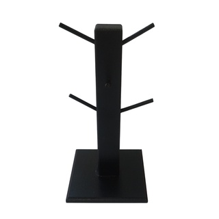 Suporte P/6 xícaras de café/chá MANCEBO em MDF cor Preto em Oferta na Shopee