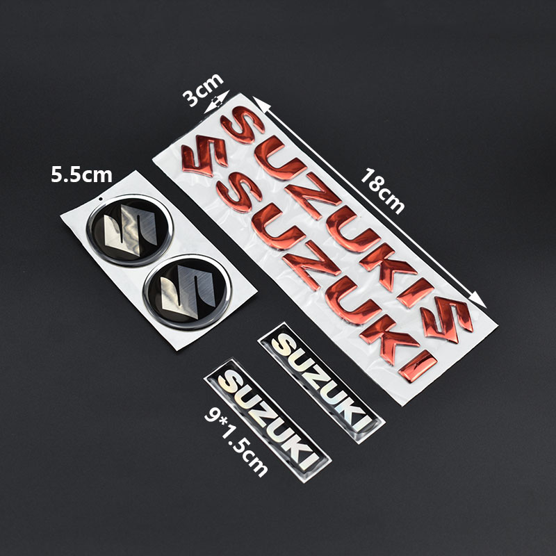 * Estoque Pronto * Para Adesivos De Letras Em Relevo Suzuki Com Logotipo GS125 150 AN400 GSXR SGXR600 GSXR750 GSXR1000 G