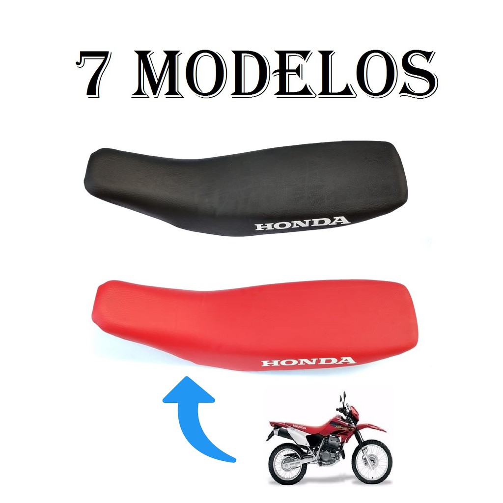Capa Do Banco Honda Xr 250 Tornado No Modelo Original Com Escrita Azul/Preta / Vermelha / Antiderrapante / Fibra Carbono