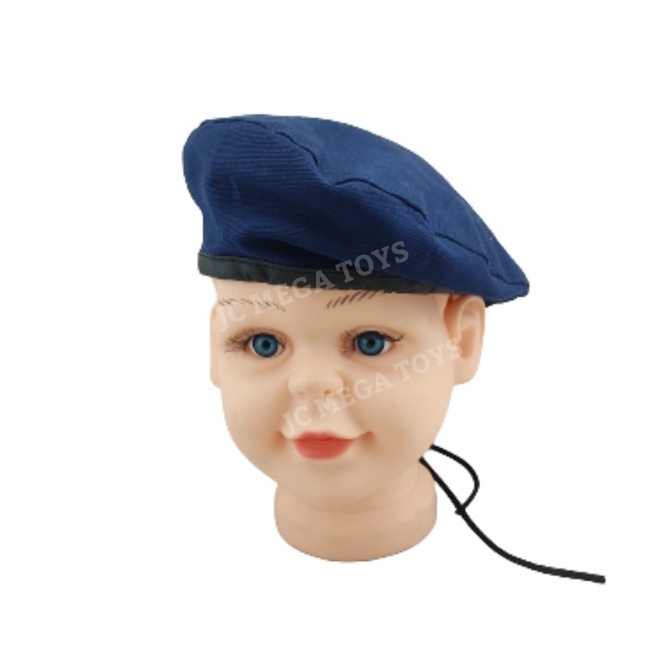 Boina Tática Escoteiro juvenil Azul marinho Estilo militar veste de 10 a 15 anos