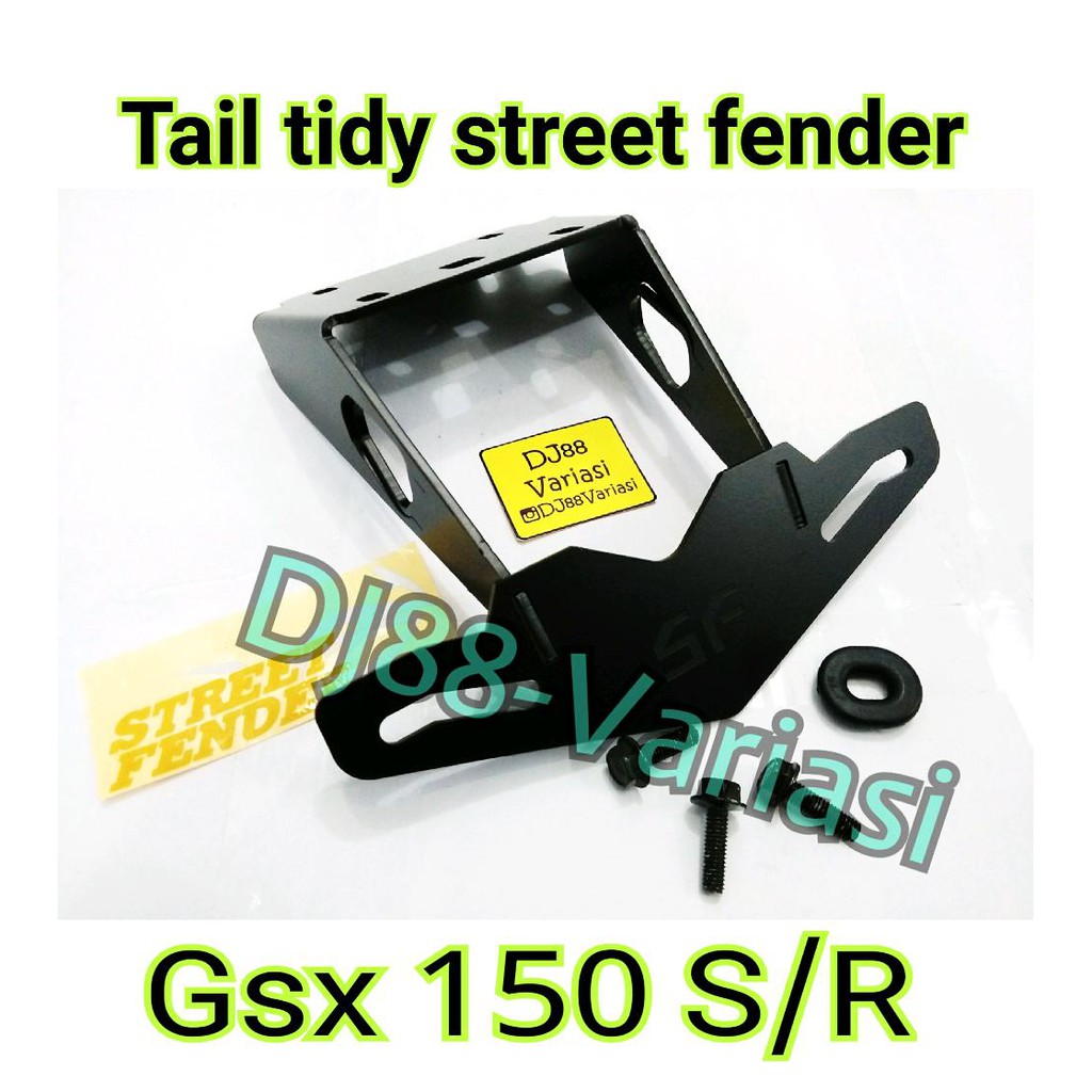 Cauda Arrumada Rua fender gsx 150 rs Suporte Da Placa Do Pára-Lama Traseiro