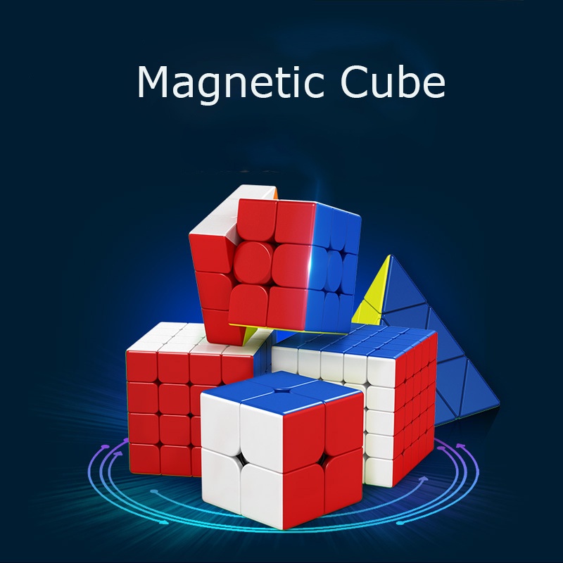 Cubo Magnético De Velocidade 2x2 3x3 4x4 5x5 Pirâmide Mágico Puzzle Brinquedos Educativos Para Crianças