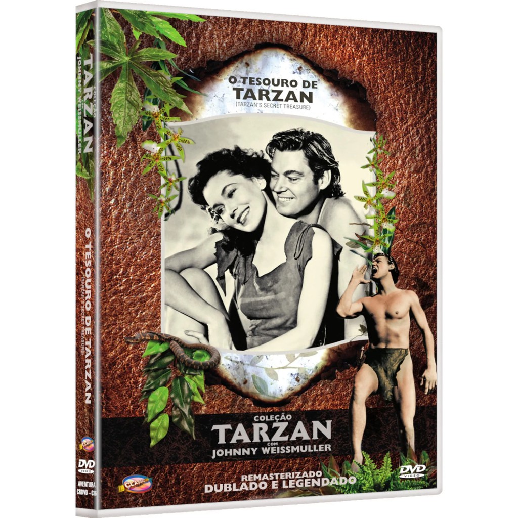 Dvd: O Tesouro de Tarzan - Coleção Tarzan Com Johnny Weissmuller - Original e Lacrado