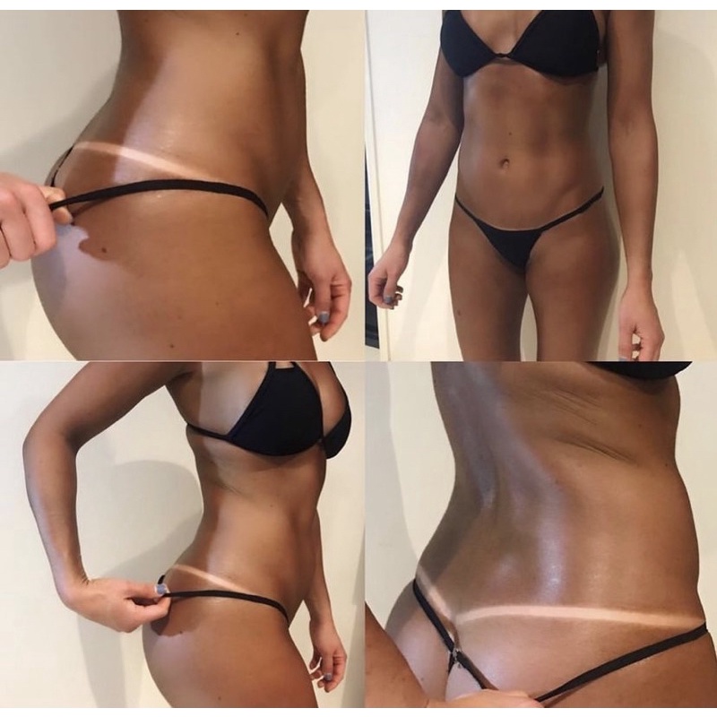 kit Bronze gelado bronzeador sem sol +fita adesiva +esfoliante