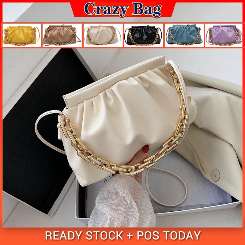 Bolsa Feminina Com Alça De Corrente Em Cores Pastel