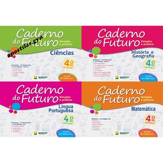 caderno do futuro 4º ano todas 4 matérias do aluno (sem resposta)