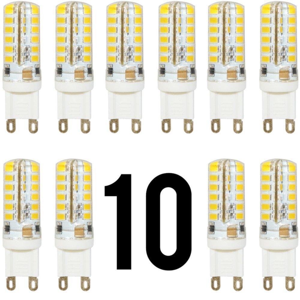 Kit 10 Lâmpadas Lâmpada  Led Halopim G9 Para Lustres Pendentes Arandela 5w Branco Quente e Frio Bivolt Pronta Entrega