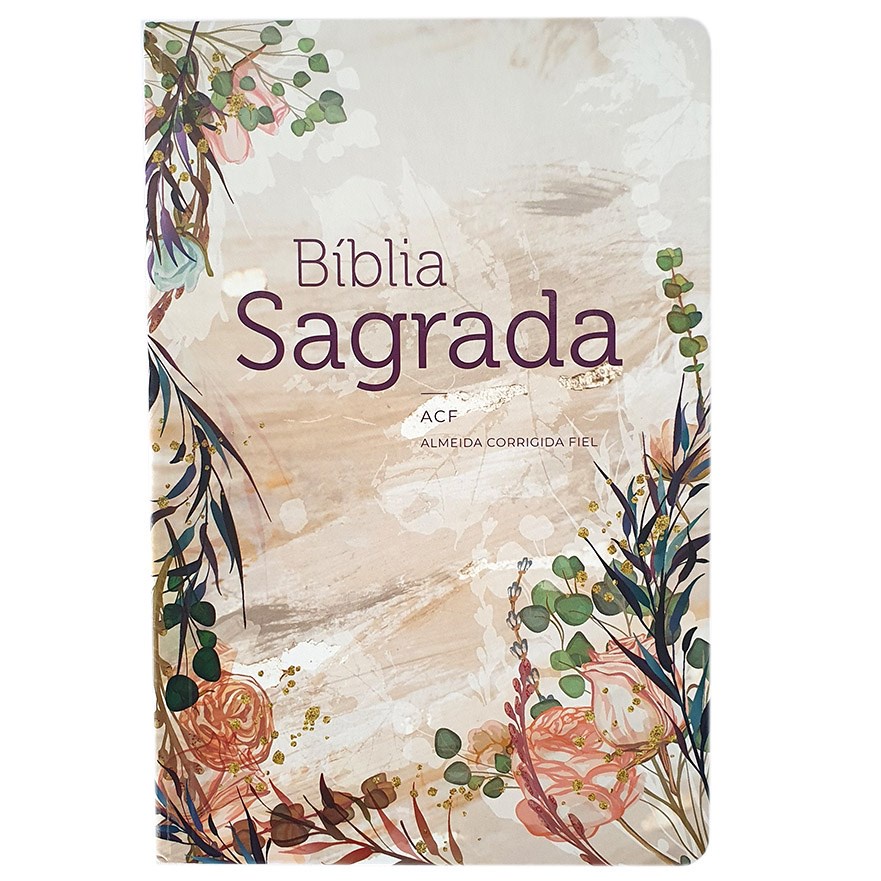 Bíblia Flor Marmorizada | ACF | Letra Normal | Capa Dura em Oferta na Shopee