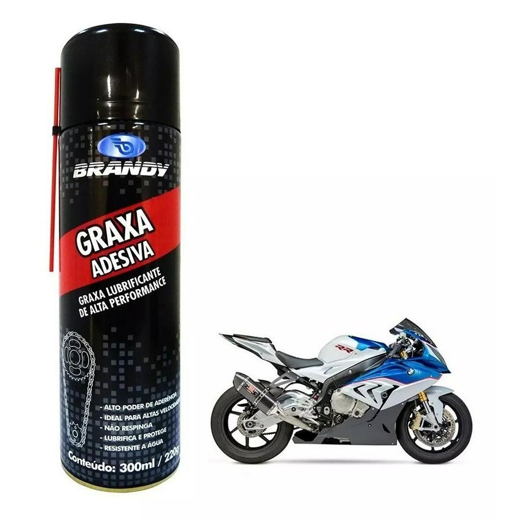 Graxa Adesiva Lubrificante Liquido Premium Spray 300ml/220g - Brandy em Oferta na Shopee