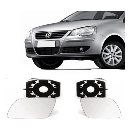 Par Lente Espelho Retrovisor Polo 2008 a 2011