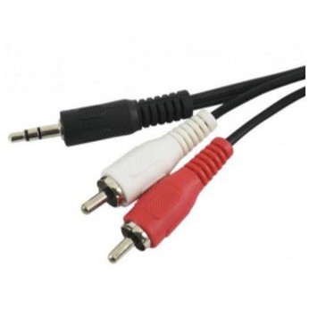 Cabo P2 X RCA De Áudio Estéreo/Tv/Home Theater