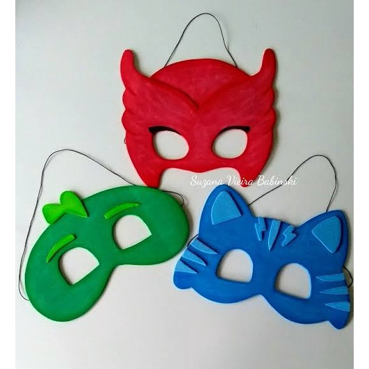 Mascaras de E.v.a -  Pj Mask - 20 peças