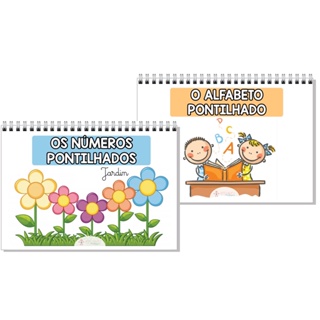 Kit 2 Livros - Números Pontilhados + Alfabeto Pontilhado Pequeno em Oferta na Shopee