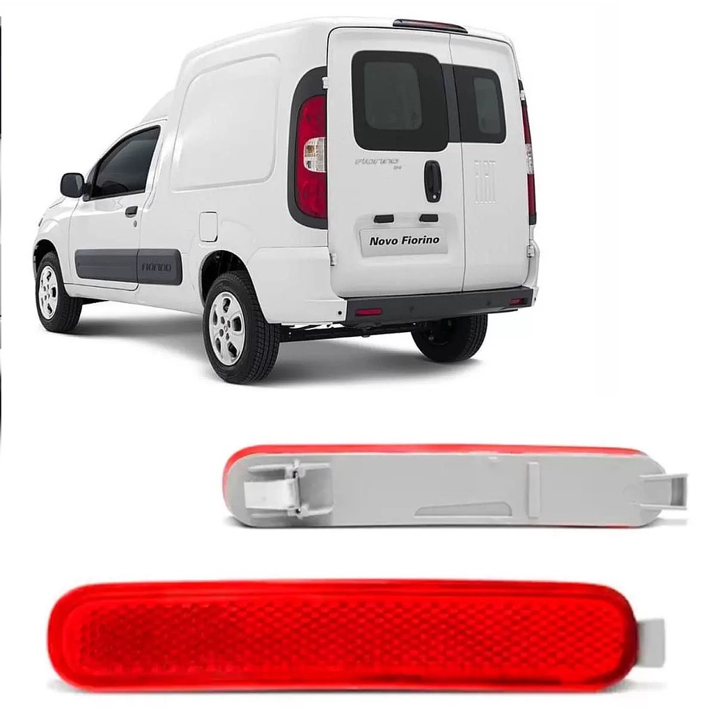 Refletor Olho De Gato Parachoque Traseiro Nova Fiorino 2014 a 2026 Peugeot Partner Rapid 2023 a 2026 em Oferta na Shopee