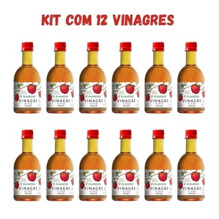 Kit 12 Vinagres de Maçã 400ml cada - Almaromi