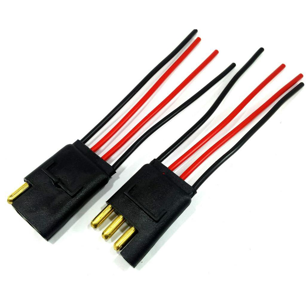 Conector 4 Vias Com Fio 1,5 Mm - Chicote Plug Para Caixa De Som Automotivo Cabo Conjunto Combo Elétrico Fita Tomadas