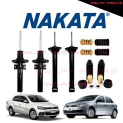 Kit 4 Amortecedor Nakata +kits Gol Voyage G5 G6 1.0 1.6 2013