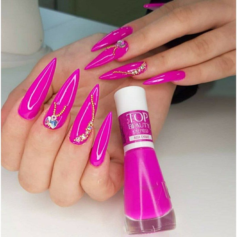 Descobrir Imagem Esmalte Top Beauty Rosa Choque Br Thptnganamst