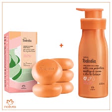 Kit Tododia Manga Rosa E Água De Coco Com Sabonete Em Barra