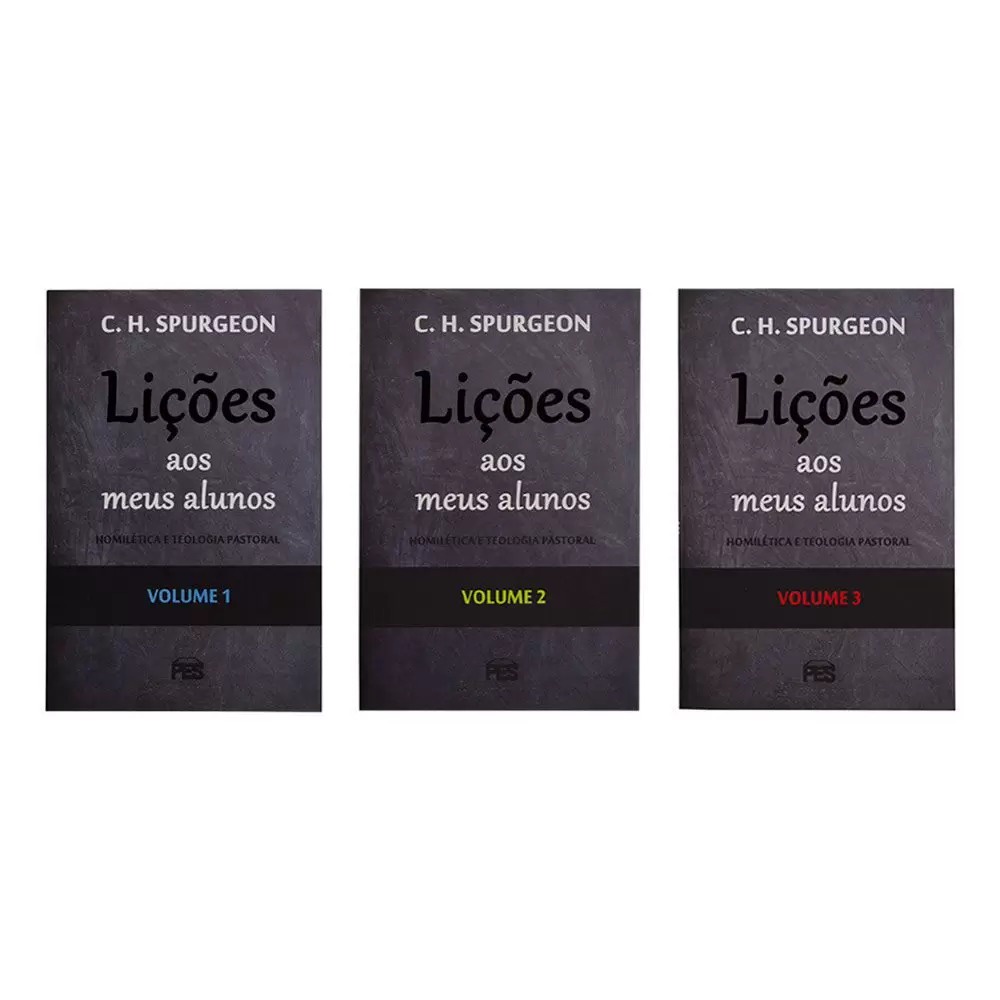 Lições Aos Meus Alunos Vol 1, 2 e 3 | C. H. Spurgeon em Oferta na Shopee