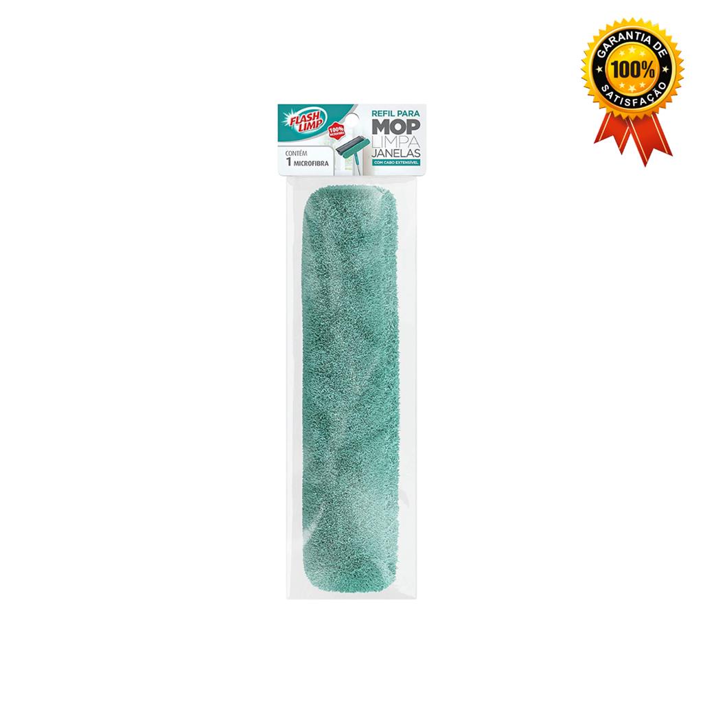 Refil Para Mop Limpa Vidros Janela 2 Em 1 RMOP6071 Flash Limp - Home & Living
