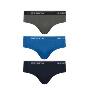 Cueca Slip Cós Kit/3 Algodão Selene Ref 11900