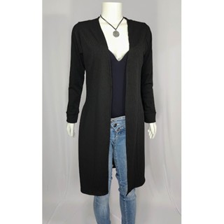 Cardigã Kimono Casaco Feminino Longo Canelado em Oferta na Shopee