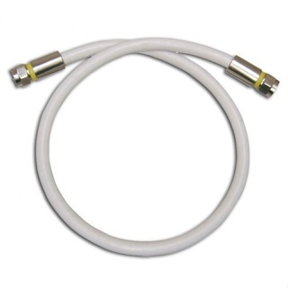 Cabo Coaxial 1 Metro RG6 95% Malha curto montado com conectores pronto para uso em Oferta na Shopee