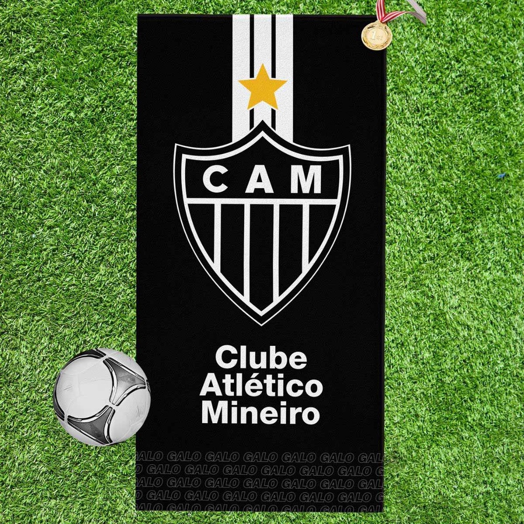 Toalha de Banho e Praia oficial e original do Atlético Mineiro 140cm x 70cm  | Shopee Brasil