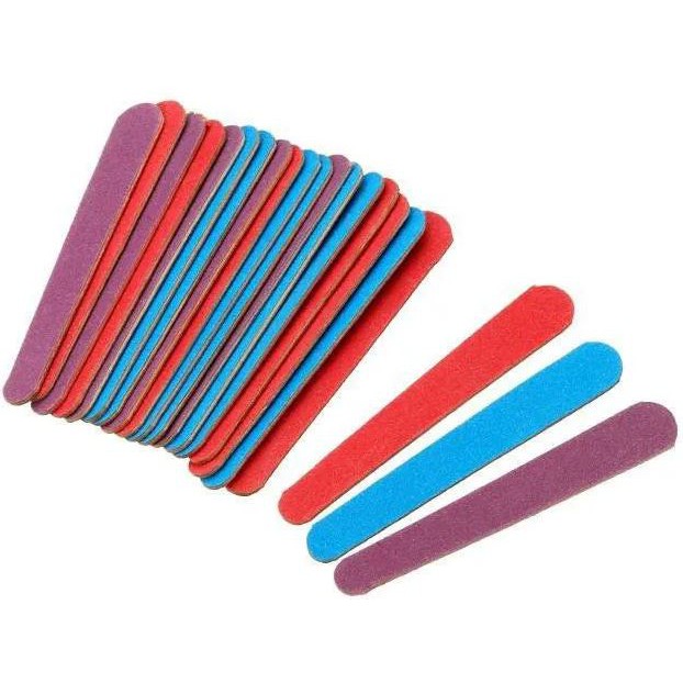 KIT Lixa de Unha Mini Colorida - Caprichosa -com 20 unidades- 7,5 cm em Oferta na Shopee