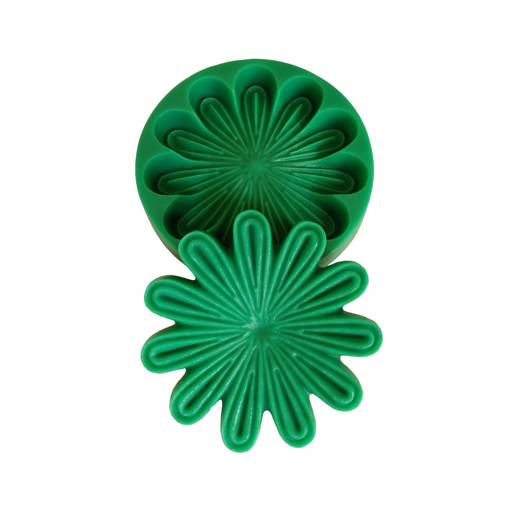 Frisador Modelador P/ EVA Flor Girassol Grande Em Resina (13 x 13 cm)