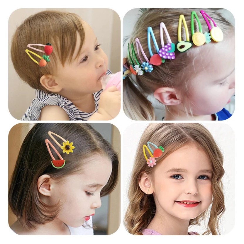 Presilha De Cabelo, Tic Tac, Colorida Desenho E Frutas - 5,5Cm - 2 Unidades | Shopee Brasil