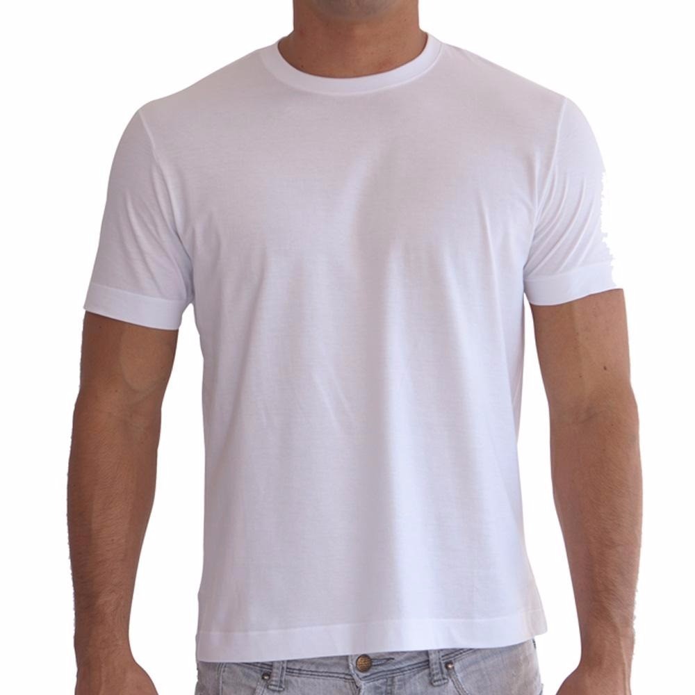 camiseta bÁsica branca masculina 100 algodÃo shopee brasil